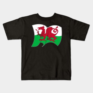 flag of Wales - sports, flags, and culture inspired designs Kids T-Shirt